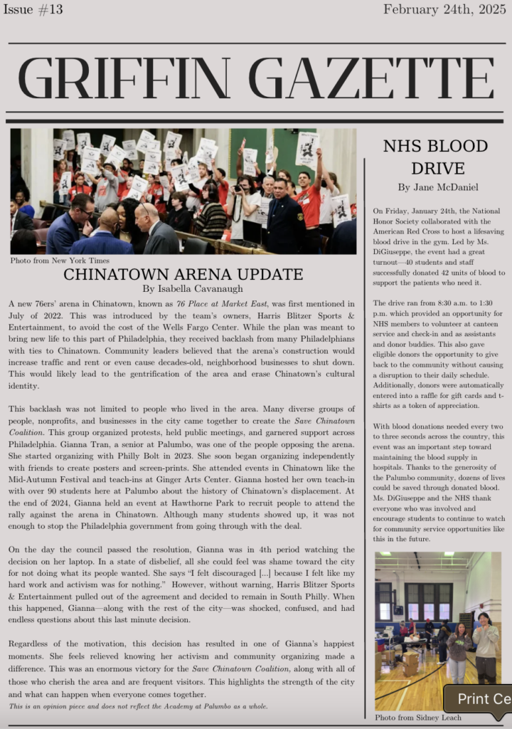 Griffin Gazette Issue 13